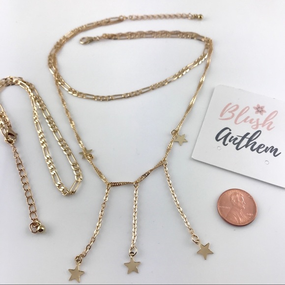 3 for $25✨star waterfall choker layer necklace - Picture 7 of 8